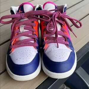 Jordan Kids' Sneakers in Blue, Pink, and Orange